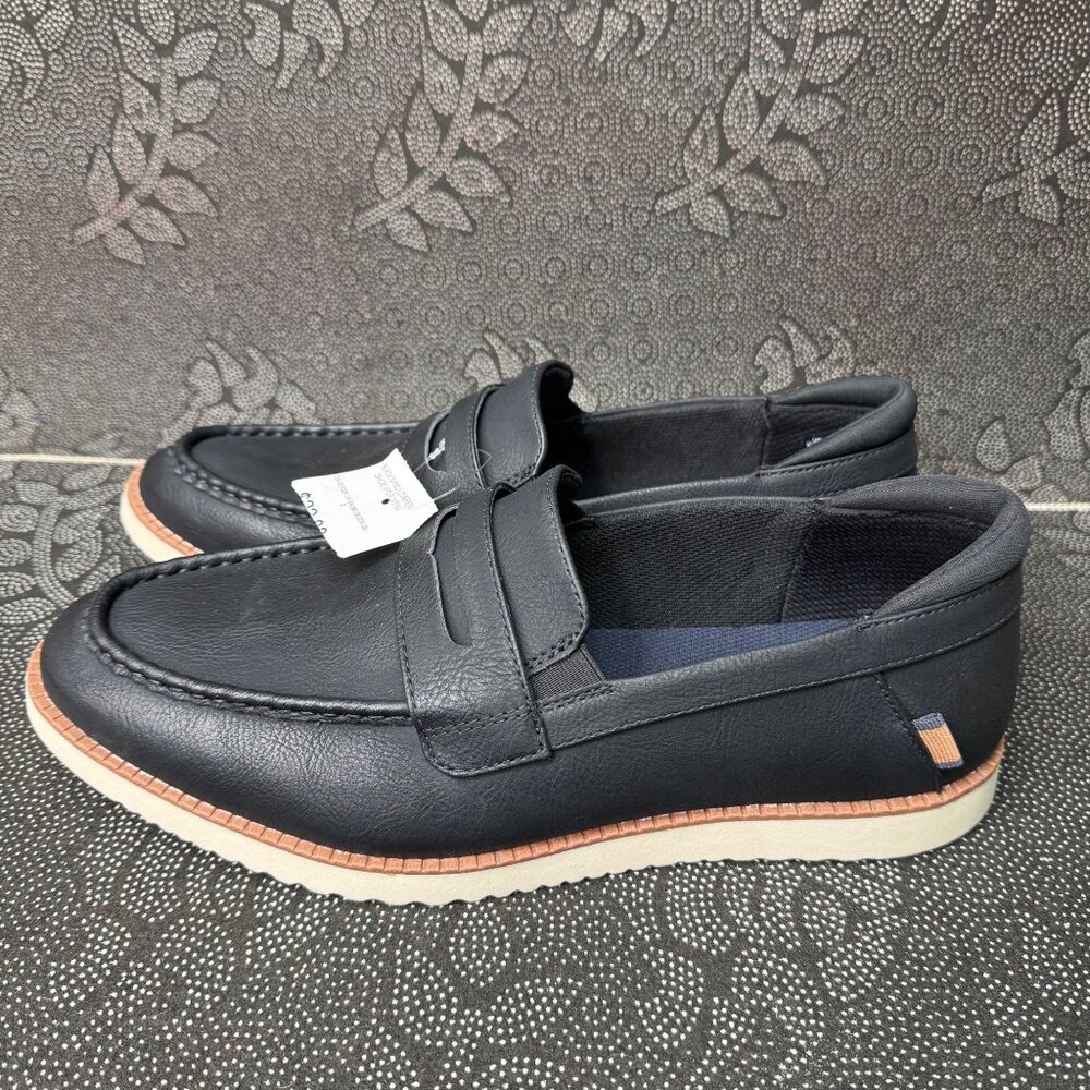 Dr. Scholls Mens Sync Loafer 11.5W Black Slip-On Casual Shoes